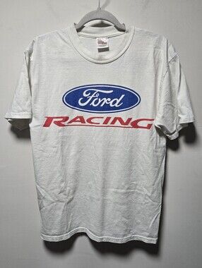 Vintage Ford Racing Powered To Win T-shirt Size Medium Nascar Car Raing Taurus